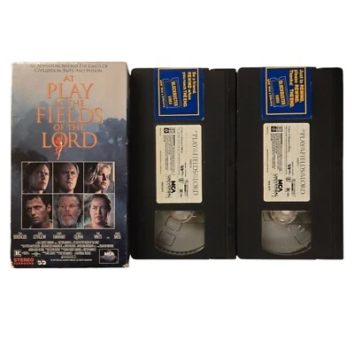 At Play In The Fields Of The Lord VHS 1991 2 Tape Set Tom Berenger Kathy Bates - Image 1 of 4