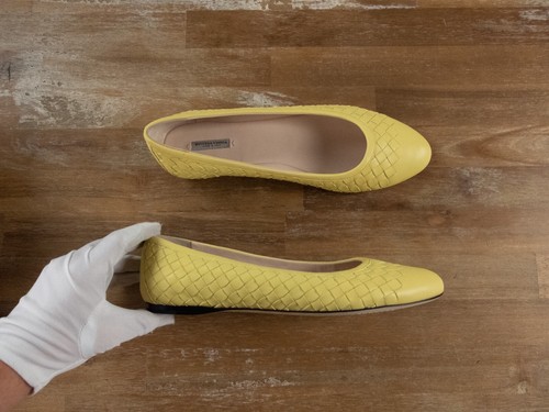 Ballerine BOTTEGA VENETA giallo limone pelle intrecciata intrecciata 9 5 39 5