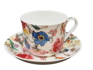 Breakfast Cup and Saucer Set Fine China NEW Gift Boxed Anthina White 500ml 17... - Picture 1 of 1