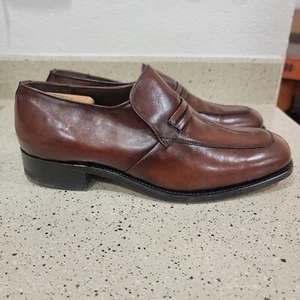 Vintage Nunn Bush Mens Loafer Brown Leather 9.5 EEE 324089 6 - Picture 1 of 12