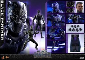 New Hot Toys 1/6 MMS470 Black Panther Collectible Action Figure Toy In Stock 12"