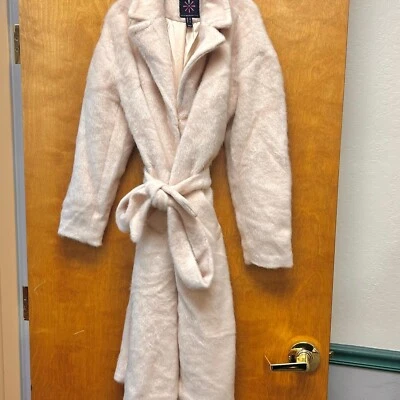 Isaac Mizrahi женщин уютный надежном длинное пальто зубчатый воротник карманы устрицы X-Large - Изображение 1 из 4