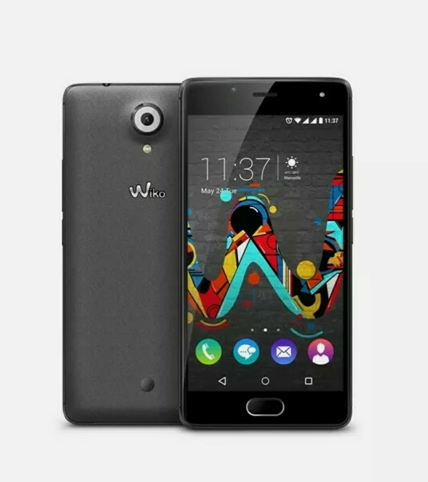 WIKO UFEEL PRIME DUAL SIM 5" QUAD CORE 32GB RAM 4GB 4G LTE ITALIA GREY  NUOVO - Immagine 1 di 1