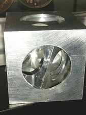 ????DADO CUBO CUBE CUBIK IN METALLO ACCIAIO ROMPICAPO FERMACARTE ARREDO????