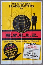 RARE 1965 Large 60 x 40 inch UK Film Poster The Man from U.N.C.L.E. UNCLE