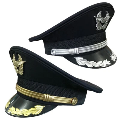 Cappello Da Costume Militare Per Uomo, Cappello Da Capitano, Nuovo - Immagine 1 di 4