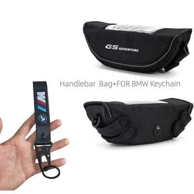 Handlebar Storage Bag For BMW R1250GSA R1200GS Trophy Handlebar Bag+Keychain - Image 1 of 4