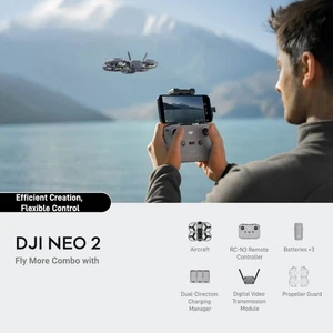 DJI Neo 2 Fly More Combo with RC-N3 Controller - 4K/60FPS LiDAR Drone, 3 Batteri - Picture 1 of 13