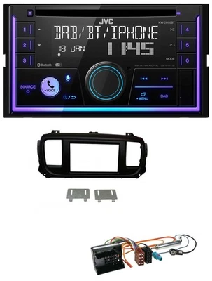 JVC MP3 USB 2DIN DAB Bluetooth CD Autoradio für Citroen Jumpy Dispatch Spacetour - Bild 1 von 4