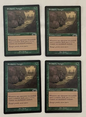 4x Predatory Hunger Exodus MTG Magic the Gathering LP - Image 1 of 2