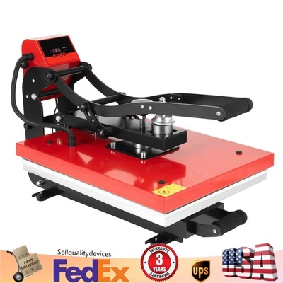 Máquina de prensa de calor abierta automática 16"x 20" deslizable camiseta cubierta base deslizable Foto 1 de 4