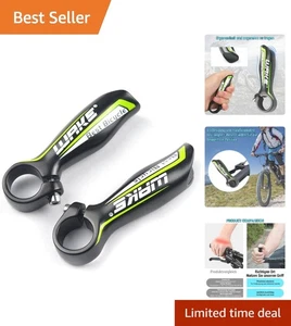 Ultra-Lightweight Green Aluminum MTB Handlebar Ends for Enhanced Cycling Control - Picture 1 of 10