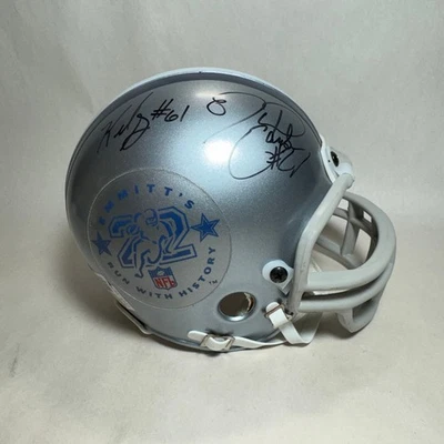 4 件多签名达拉斯牛仔迷你头盔贝克特-爱德华兹史密斯·加蒙·纽费尔德 — 第 1/4 张图片