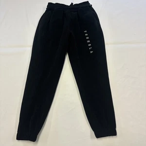 YoungLA 244 Aspen Mens Large Black Joggers Sweatpants Logo Textured - Picture 1 of 11
