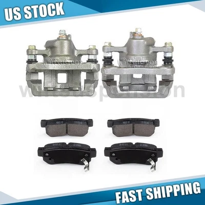 Pinzas de freno traseras pastillas de freno de cerámica para Hyundai Elantra 2007 2008 2009 Foto 1 de 4