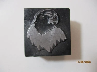 Printing Letterpress Printer Type Block Eagle Print Cut - Image 1 of 4