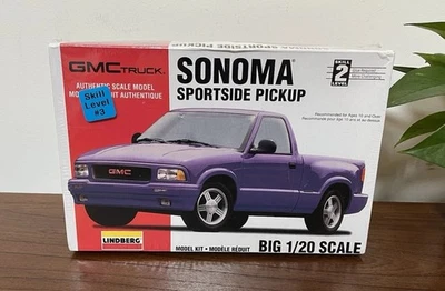 Sonoma Sportside Pickup GMC Truck 1/20 Model Kit Vehicle #72589 Lindberg NEW NIB - Image 1 of 4