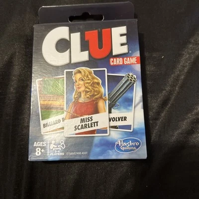 Hasbro Gaming CLUE Card Game Ages 8+ Up to 4 Players - Brand New - Image 1 of 2