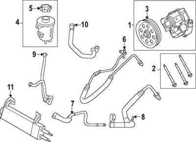 Genuine Ford Power Steering Pump LC3Z-3A674-H - Image 1 of 3