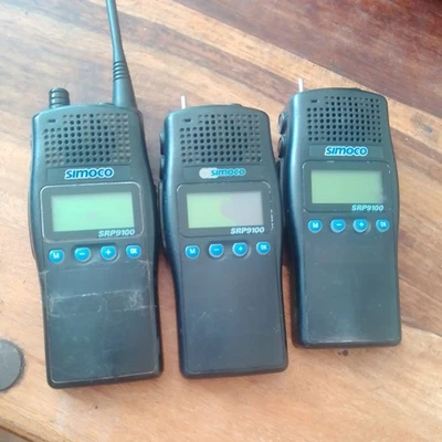Three 5 * Simoco SRP9120 UW Band UHF Portable (NO batterries) Spares Or Repairs  - Image 1 of 2