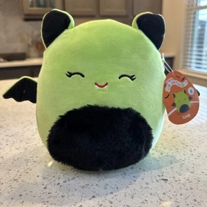 "Juguete de peluche coleccionable Squishmallow Halloween Leap The Bright Green Bat 8"" nuevo con etiquetas" - Imagen 1 de 6