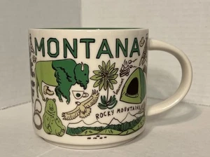 Starbucks Montana Been There Series Kaffeetasse Becher 14oz Glacier National Park - Bild 1 von 7