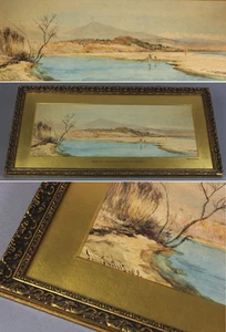 River Siagne CANNES original watercolour 1893 John SURTEES riviera south FRANCE - Picture 1 of 12