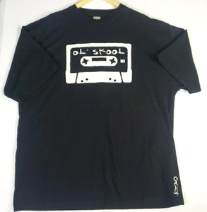 Ol Skool On Cassette Tape 3X Large Black T-shirt International Basic Source - Picture 1 of 9