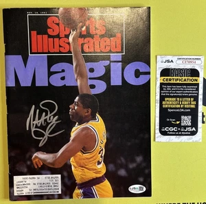 Earvin Magic Johnson Signed Sports Illustrated 11/18/91 Beckett  Auto LA Lakers - Picture 1 of 5