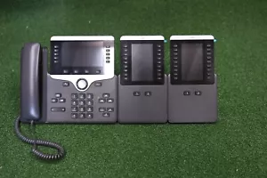 Cisco CP-8861-K9 8861 Unified IP VOIP Colour Display Phone w/ 2 x CP-BEKEM - Foto 1 di 4