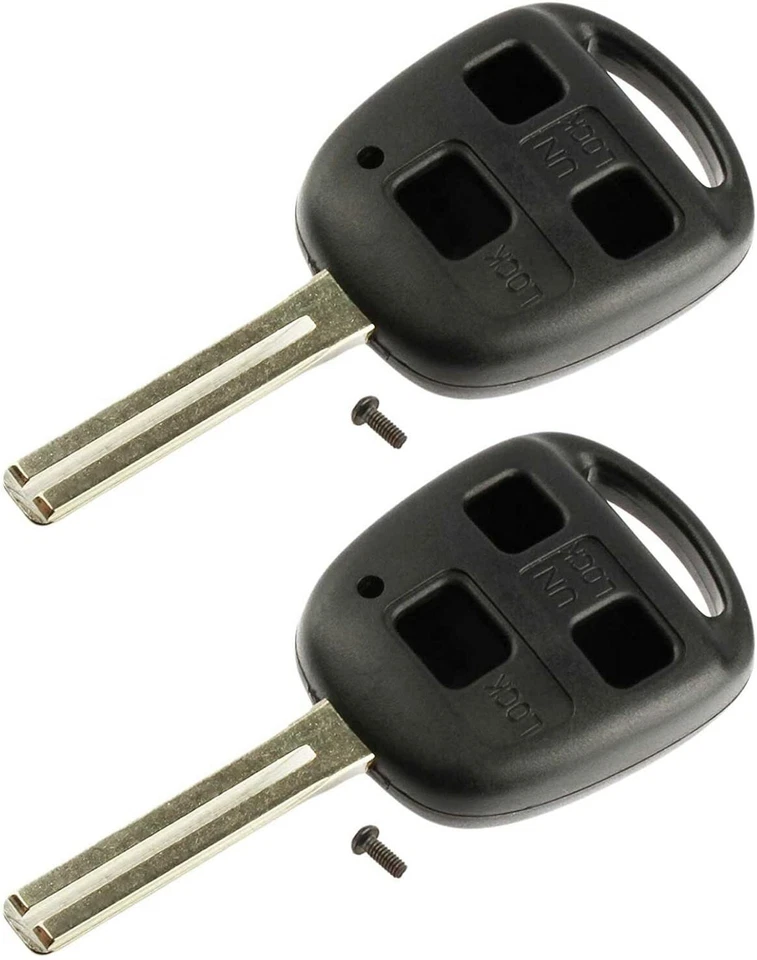 2 for 1999 2000 2001 2002 2003 Lexus RX300 Remote Shell Pad Case Key Fob - Image 1 of 1