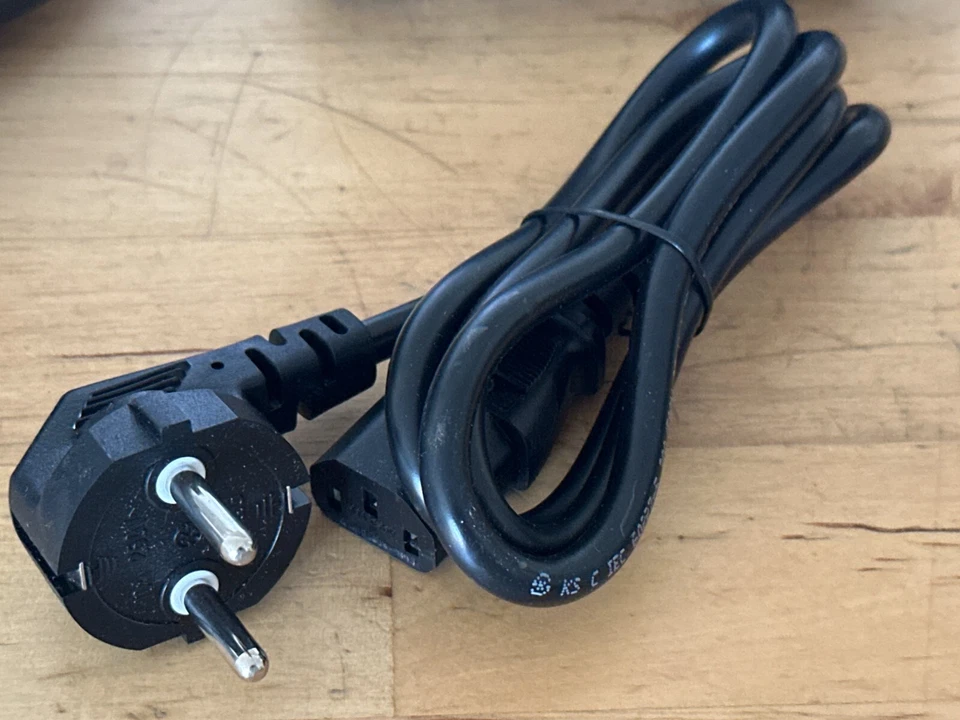 3ft G&G EU Euro European Power Cord 10A 250V KTR JH01038-16001 G2C-1075F-18 - Image 1 of 1