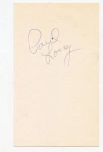 Paul Long 1970 signierte Karteikarte Kolben Colonels Braves Garantie authentische KOA - Bild 1 von 1