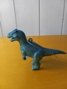 Holiday Time Glitter T-Rex Ornament - Picture 1 of 4