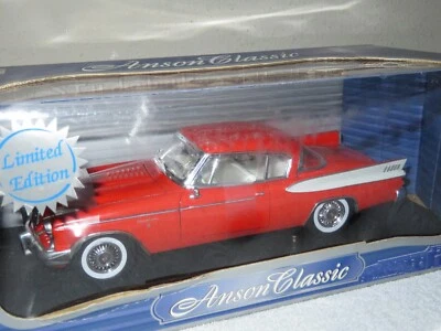 1957 STUDEBAKER GOLDEN HAWK RED 1:18 ANSON OPENING HOOD & DOORS - Image 1 of 4