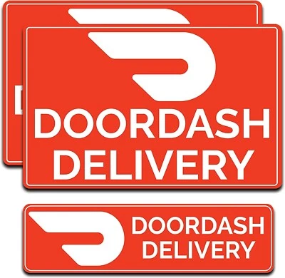 DOORDASH CAR MAGNETS DOOR SIGNS AND STICKERS FOR DELIVERY DRIVERS - Image 1 of 2