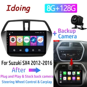 Car Android Radio For Suzuki SX4 2 S-Cross 12-16 Carplay Auto Android GPS Stereo - Foto 1 di 14