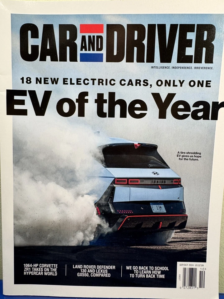 Car and Driver Magazine - EV of the Year - September/October 2024 - Image 1 of 1