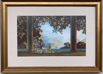 Maxfield Parrish "Daybreak" CUSTOM FRAMED Art Print Time