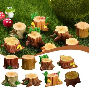 Cute Resin Small Tree Stump Tree Stump Shape Tree Stump Ornaments Kids Toys New - Picture 1 of 27