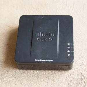 CISCO SPA112 2-Port Phone SIP VoIP ATA with router - Afbeelding 1 van 3