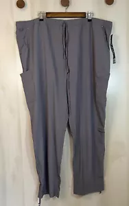 Uniform Advantage Scrub Pants Womens Size 3X Gray Easy Stretch by Butter Cup NWT - Picture 1 of 15