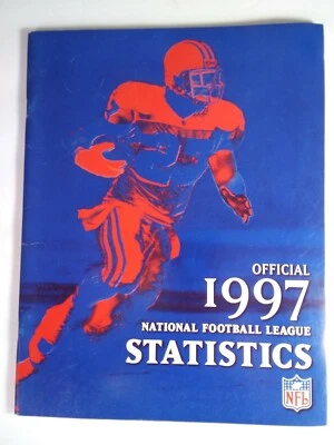 Libro de estadísticas de la Liga Nacional de Fútbol Americano de la NFL 1997 de colección ~ Lista C8A Foto 1 de 4