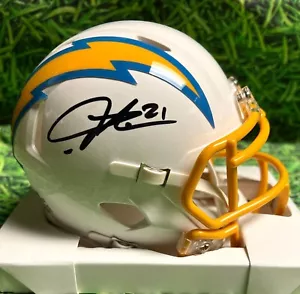 LaDAINIAN TOMLINSON AUTOGRAPHED SAN DIEGO CHARGERS SPEED MINI HELMET LT LA JSA - Picture 1 of 3