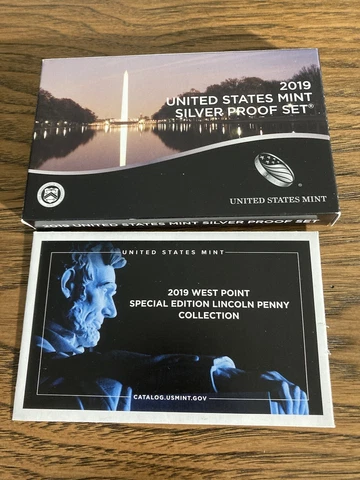 2019 Silver Proof Set with Reverse Proof Penny OGP And COA Cover