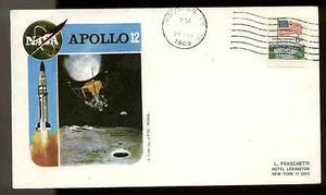 11/20/69 HOUSTON, TX  APOLLO 12 ON THE MOON MULTI-COLOR CACHET - Picture 1 of 1