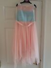 Girls Cat & Jack Pink/Blue Floaty Party Dress Size S Worn But Good Condition