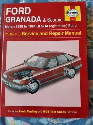 A  RARE  Ford Granada & Scorpio 1985 - 1994 Haynes Service and Repair Manual - Image 1 of 4