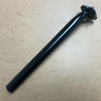 New KALLOY Bicycle Alloy Seat Post 28.6-31.8mm Length 350mm No Logo Black - Image 1 of 2