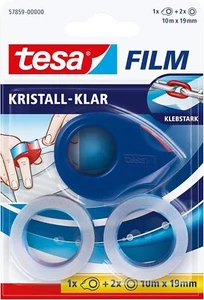 Tesa Mini Dispensador de Cinta con 2 Rollos - Juego de Cinta Adhesiva Compacta 57859 - Imagen 1 de 5